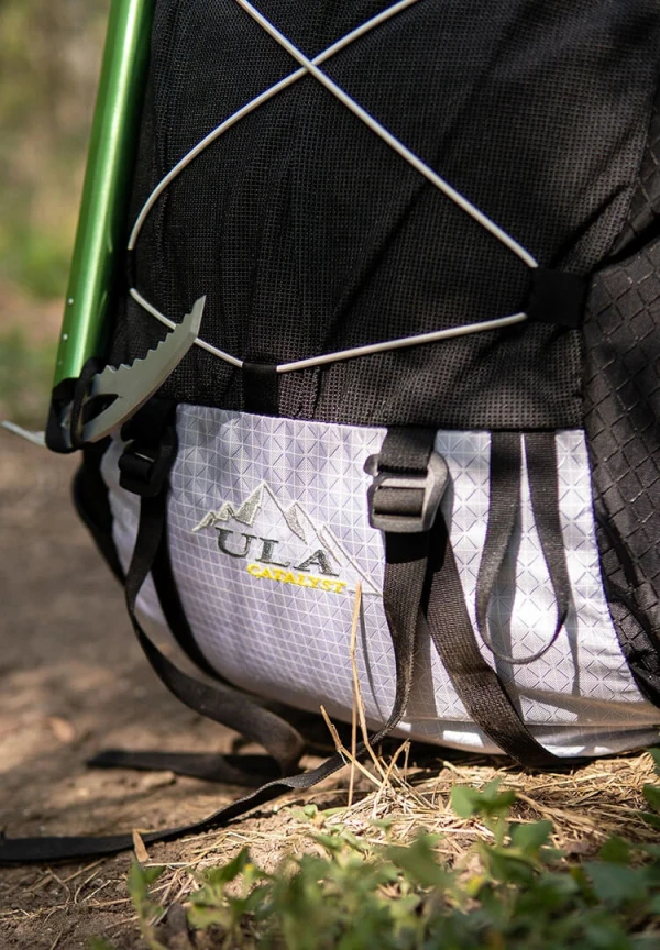 REMOVABLE BOTTOM STRAPS AND ICE-AXE LOOP