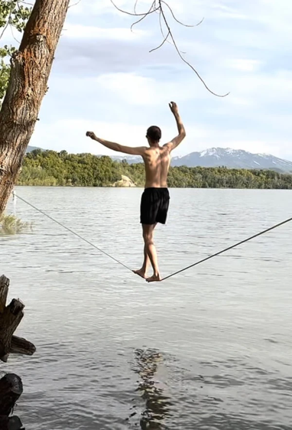 OWEN REALLY LOVES SLACKLINING