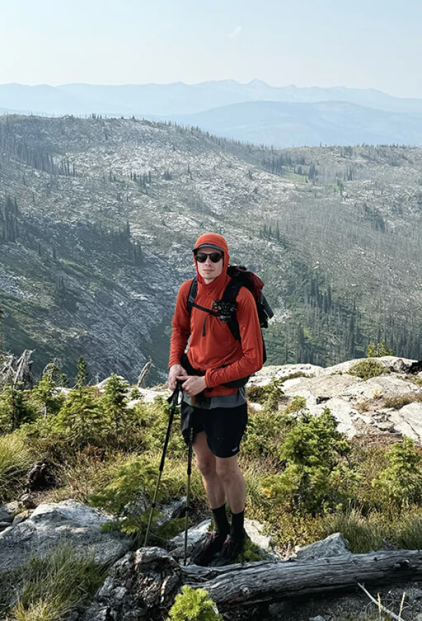 OWEN ON A TEST TRIP TO IDAHO