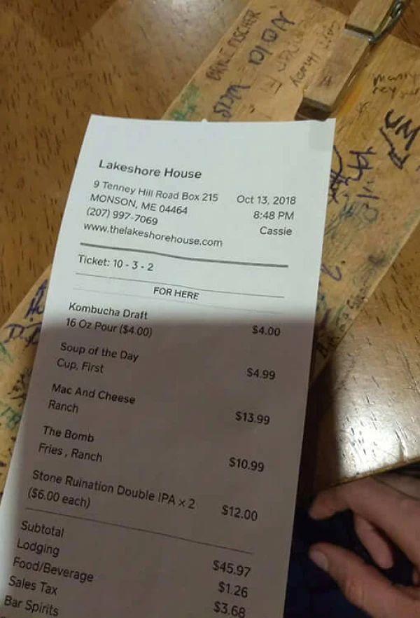 BEERS AND TOWN FOOD COSTS A LOT!
