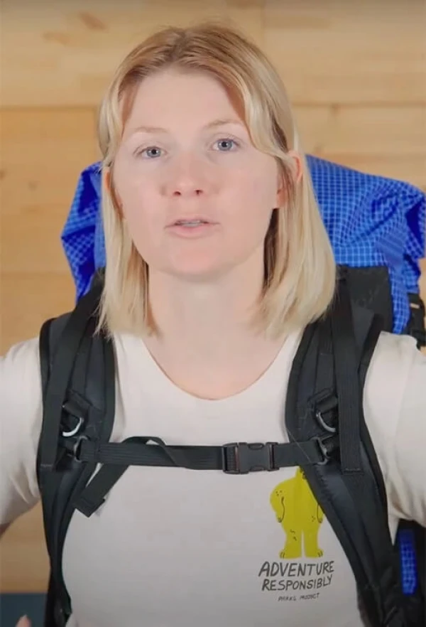 REBEKAH IS WEARING AN S-STRAP (BEST FOR WOMEN)