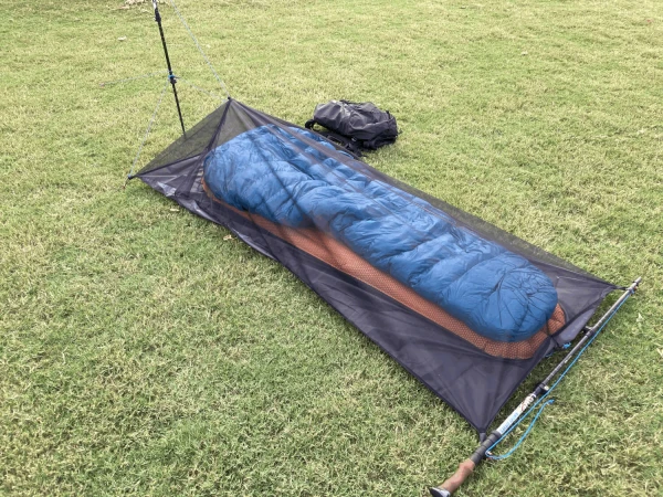 An example of a bivy. Photo by Anda Ultralight