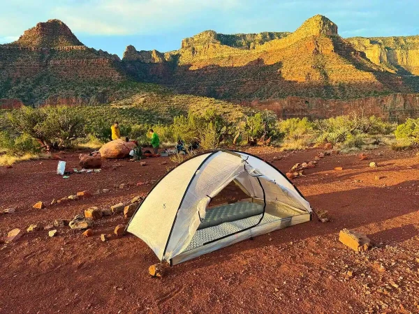 An example of a free standing tent. Photo by Adventure Alan Co.