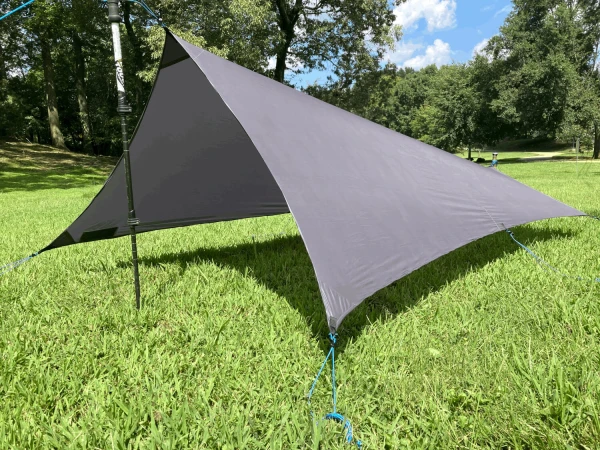 A Cat cut tarp example. Photo by Anda Ultralight