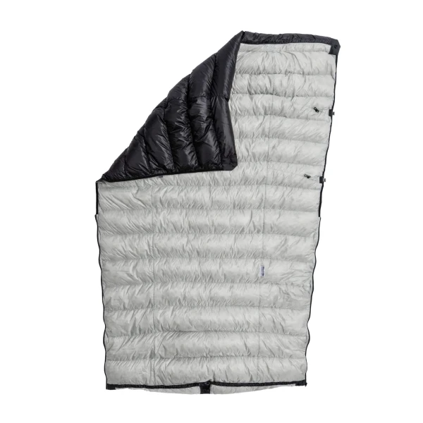A Flex Quilt from Katabatic that opens all the way. Photo by Katabatic Gear